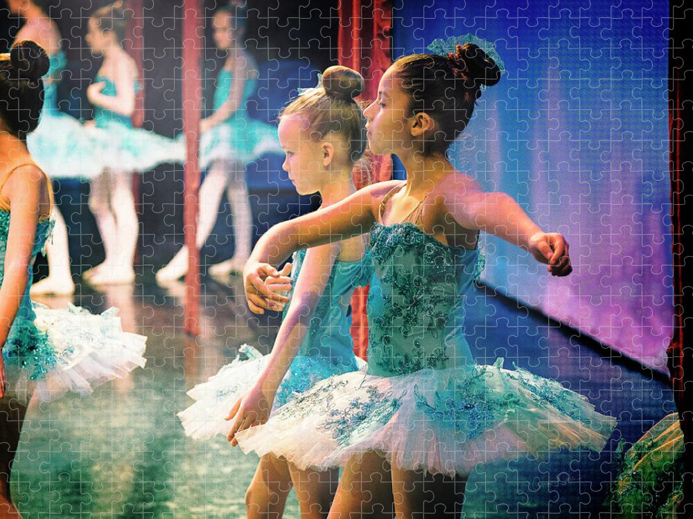 Ballerina Jigsaw Puzzle featuring the photograph Little Blue Faires by Craig J Satterlee