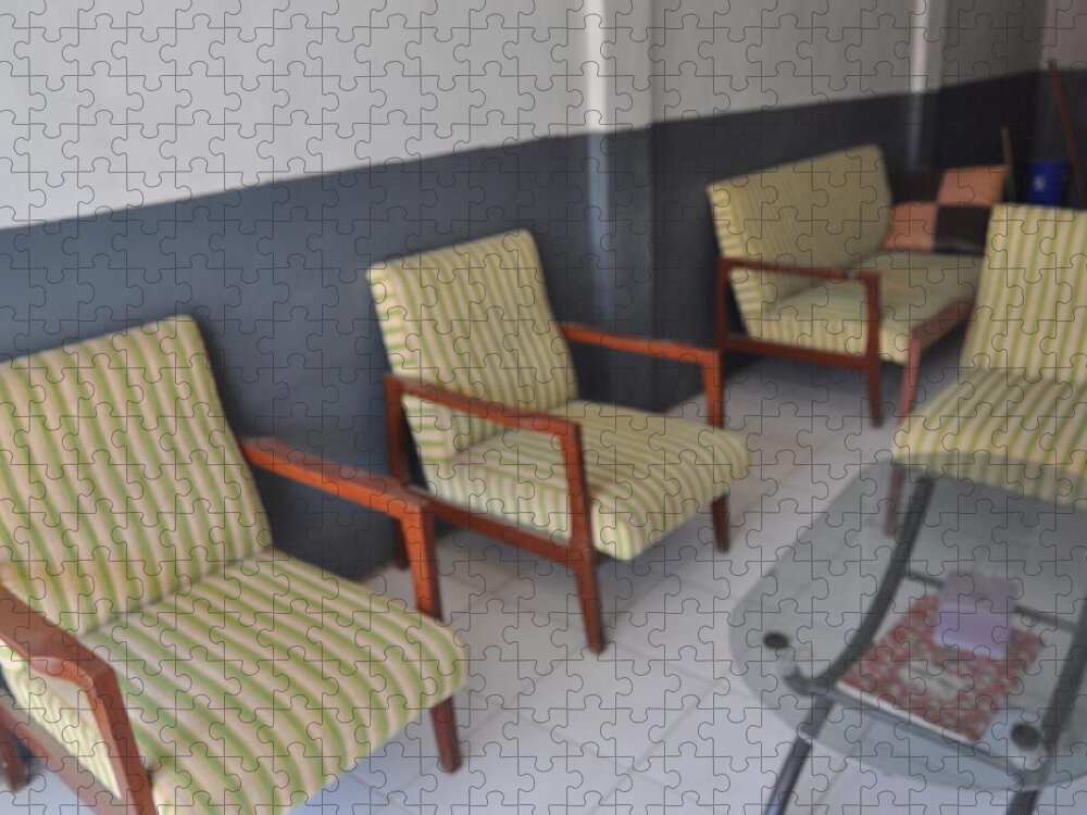 Chairs Puzzle featuring the photograph Living Room by Hilmi Abdul Azis Firmansyah