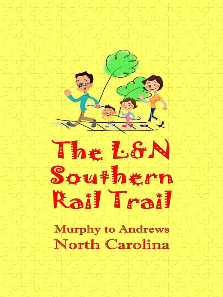 L&n Jigsaw Puzzle featuring the photograph LN Southern Rail Trail Family by Debra and Dave Vanderlaan