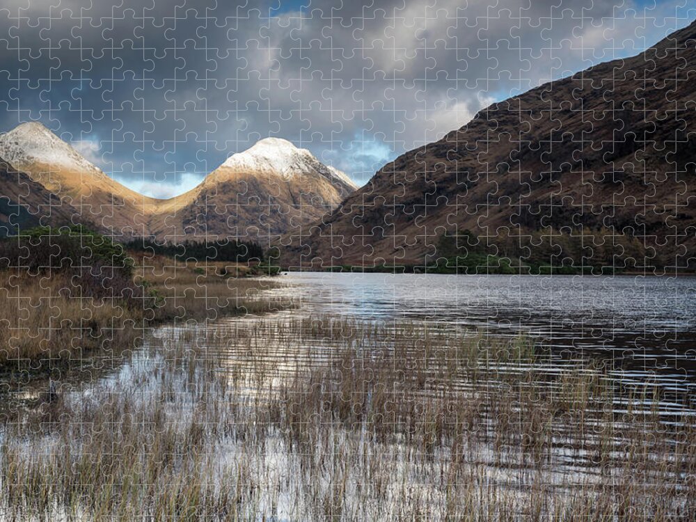 Highlands Jigsaw Puzzle featuring the photograph Lochan Urr, Glen Etive, Scotland, UK by Sarah Howard