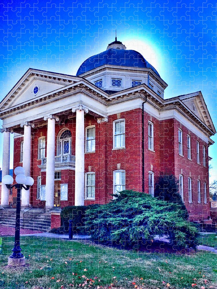 Photo Jigsaw Puzzle featuring the photograph Louisa County Courthouse by Anthony M Davis