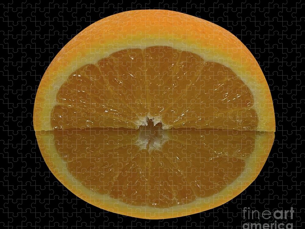 Macro Orange Jigsaw Puzzle featuring the photograph Macro Kitchen Photo 3 by Donna Mibus