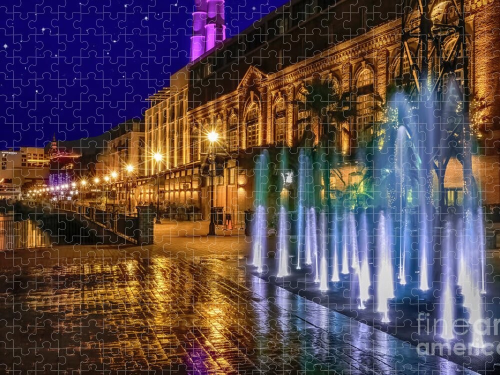 Savannah Jigsaw Puzzle featuring the photograph Magical Evening in Savannah II by Shelia Hunt