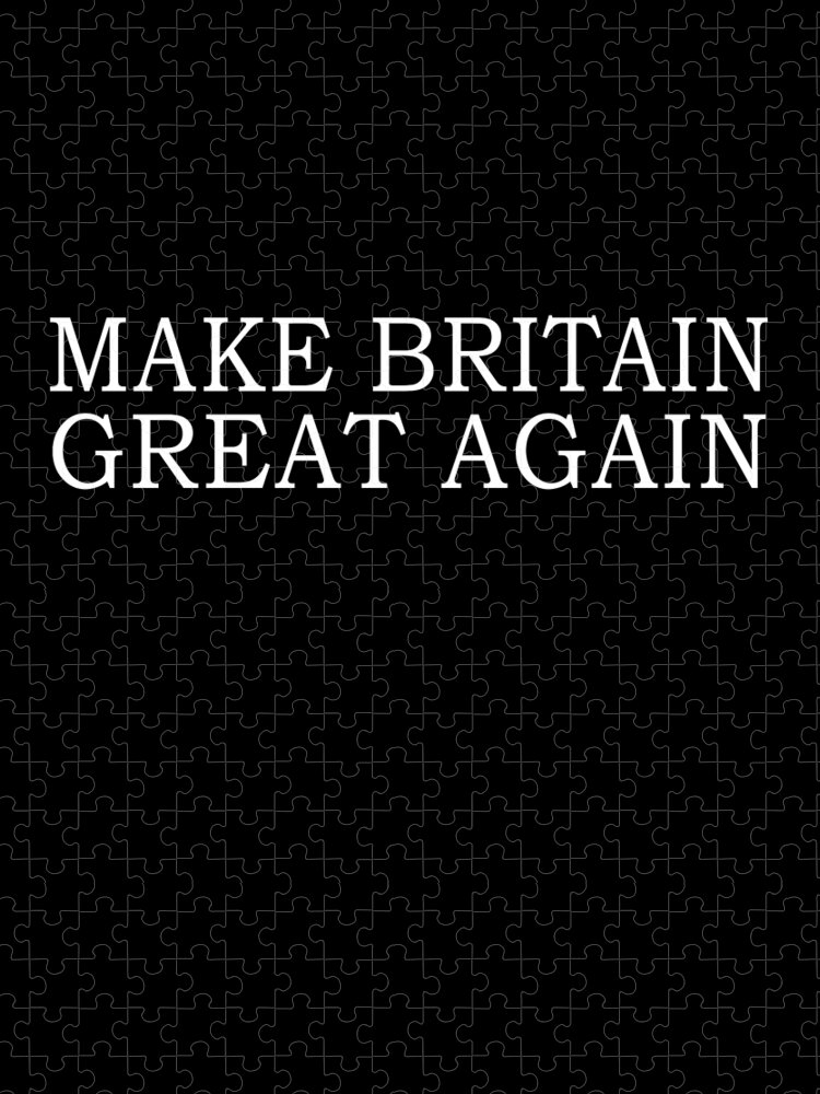 Funny Jigsaw Puzzle featuring the digital art Make Britain Great Again by Flippin Sweet Gear