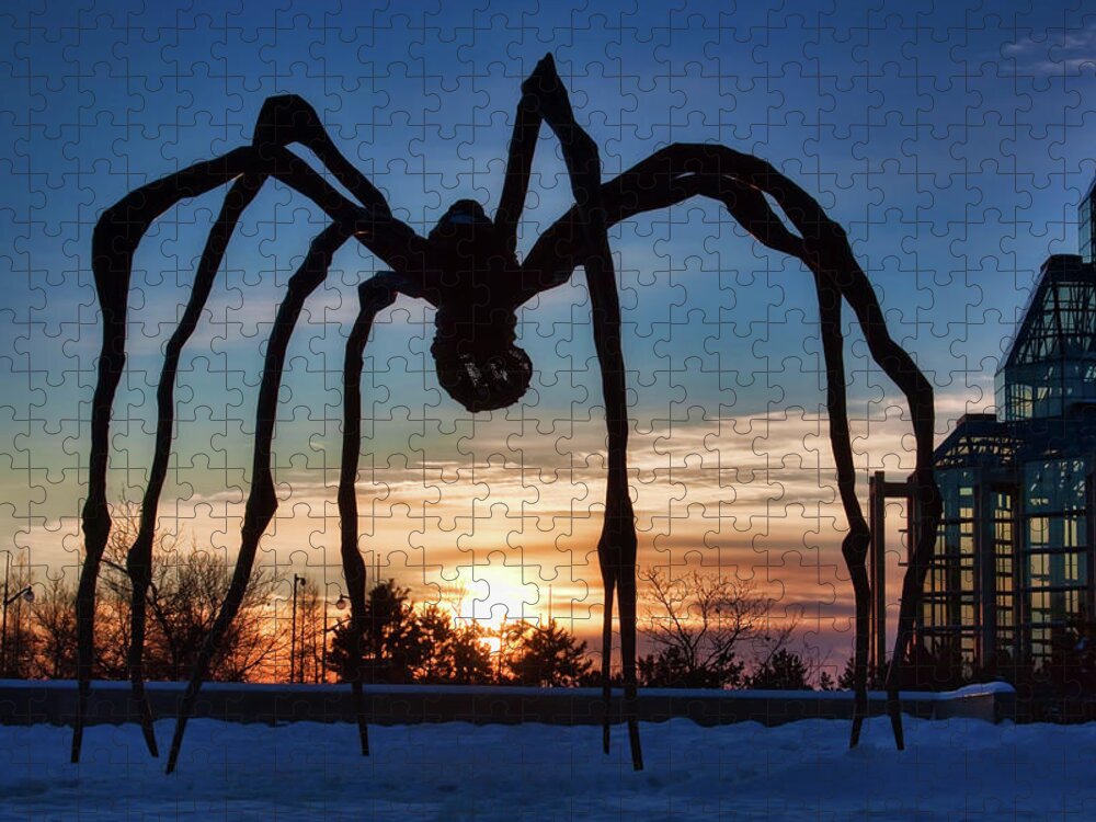 Maman Jigsaw Puzzle featuring the photograph Maman the Spider, Ottawa by Tatiana Travelways