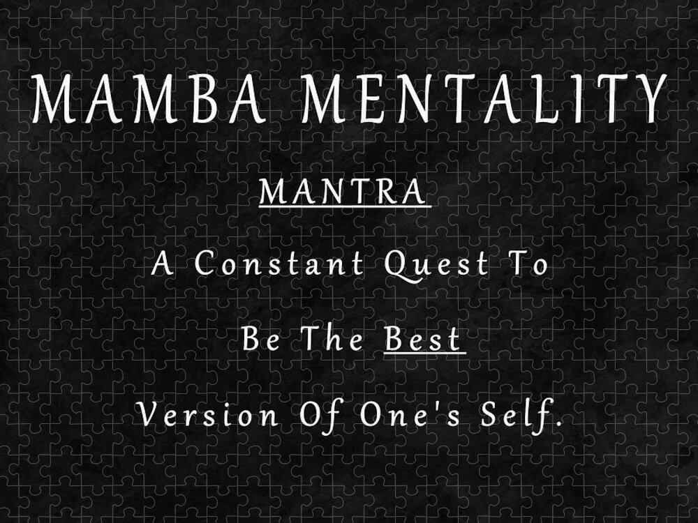 Mamba Mentality Mantra mug black