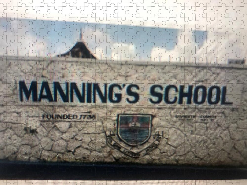  Jigsaw Puzzle featuring the photograph Manning's High School by Trevor A Smith