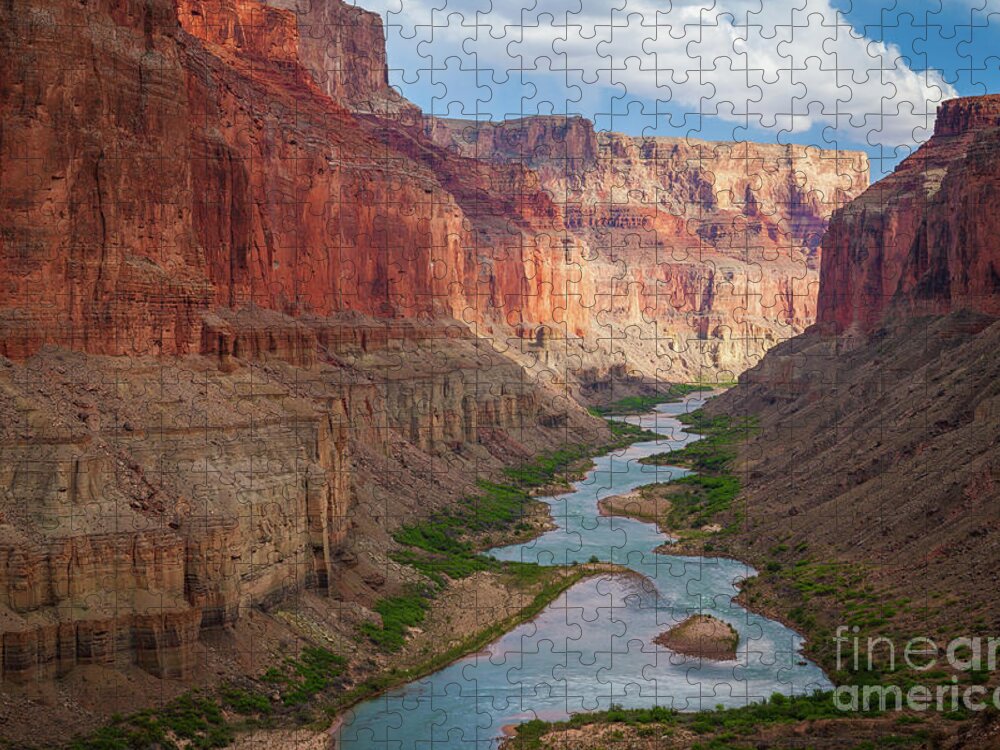 America Jigsaw Puzzle featuring the photograph Marble Canyon by Inge Johnsson