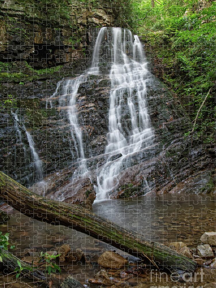 Margarette Falls Jigsaw Puzzle featuring the photograph Margarette Falls 24 by Phil Perkins