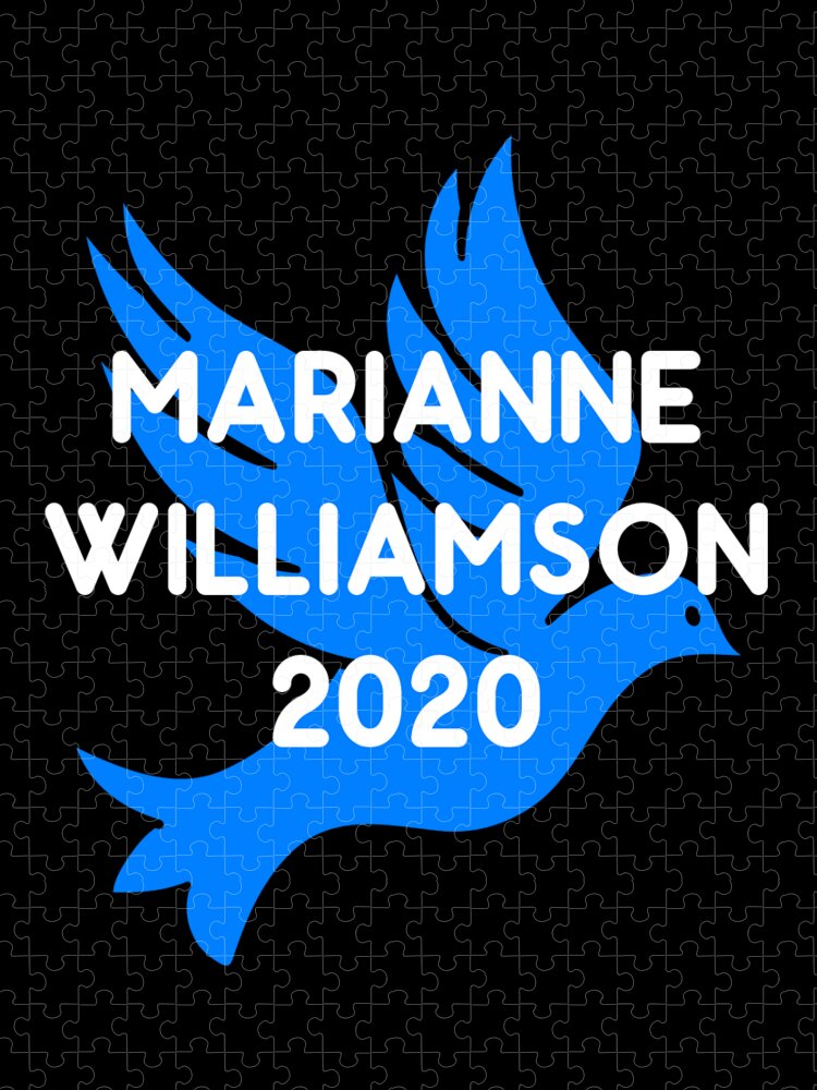 Election Jigsaw Puzzle featuring the digital art Marianne Williamson For President 2020 by Flippin Sweet Gear
