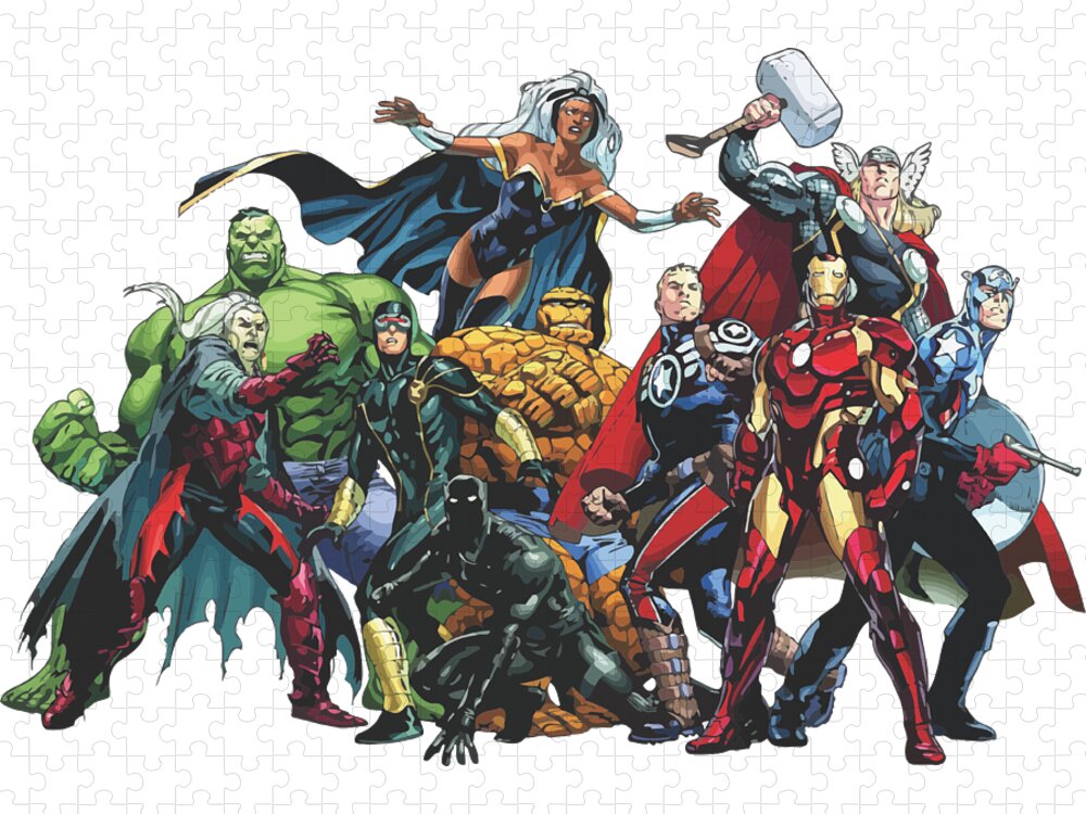 Marvel Jigsaw Puzzle by Lucy Gardner - Pixels