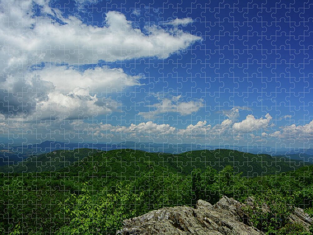 Massanutten Mountain And Other Blue Ridges Jigsaw Puzzle featuring the photograph Massanutten Mountain and Other Blue Ridges by Raymond Salani III