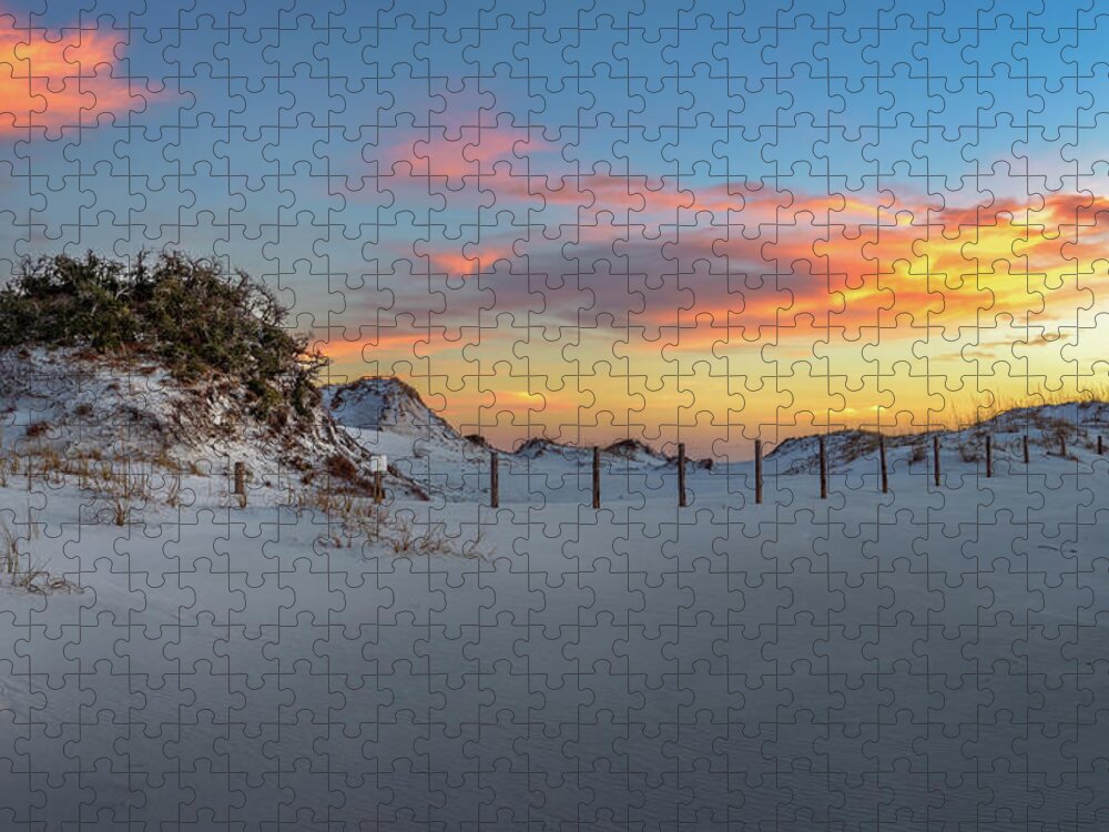 Beach Jigsaw Puzzle featuring the photograph Matterhorn at Dusk by Mike Whalen