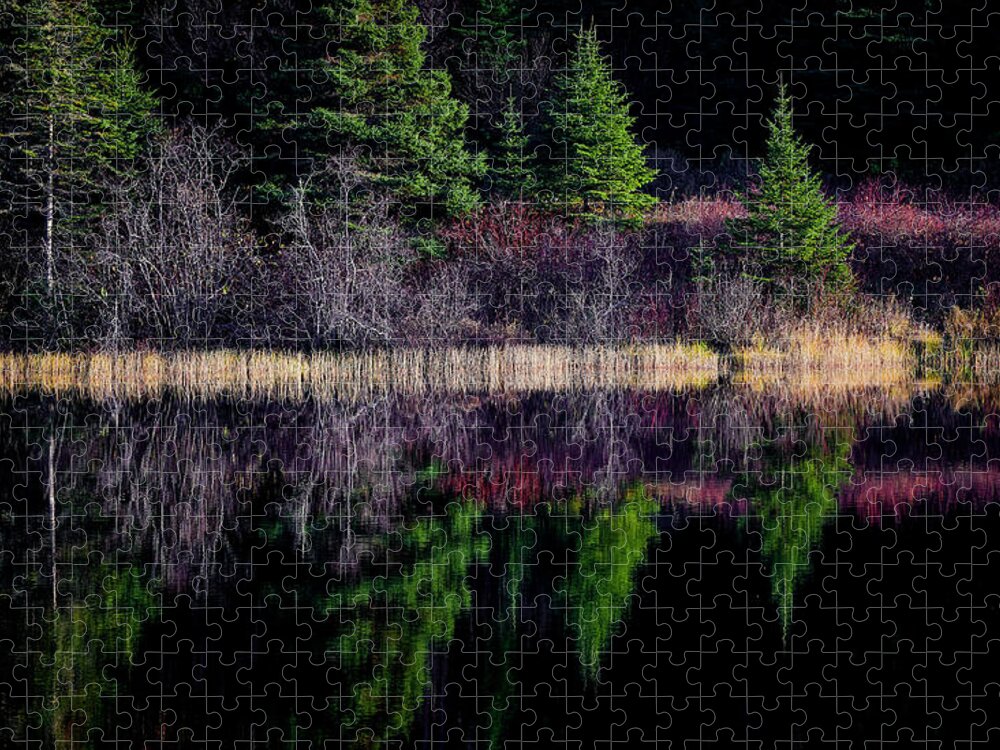 Canada Jigsaw Puzzle featuring the photograph Mauve Echo by Doug Gibbons