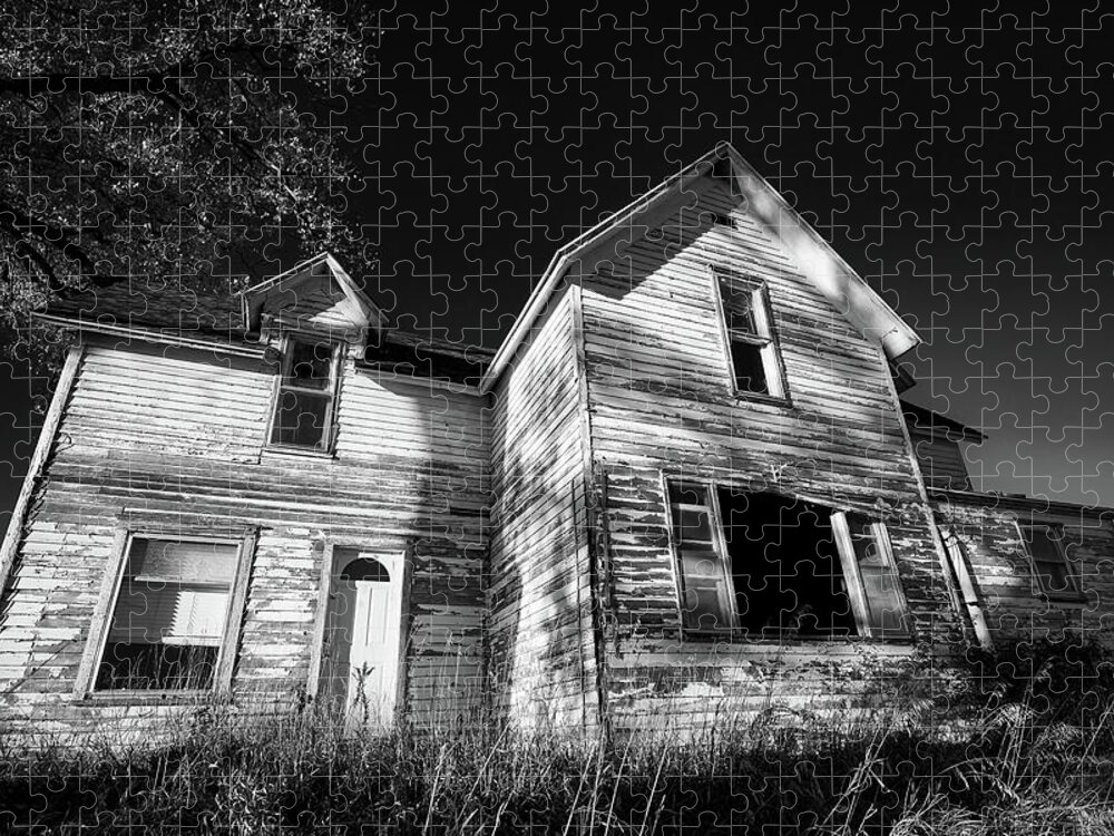 Haunted House Jigsaw Puzzle featuring the photograph May 2022 Haunted House 1 by Alain Zarinelli