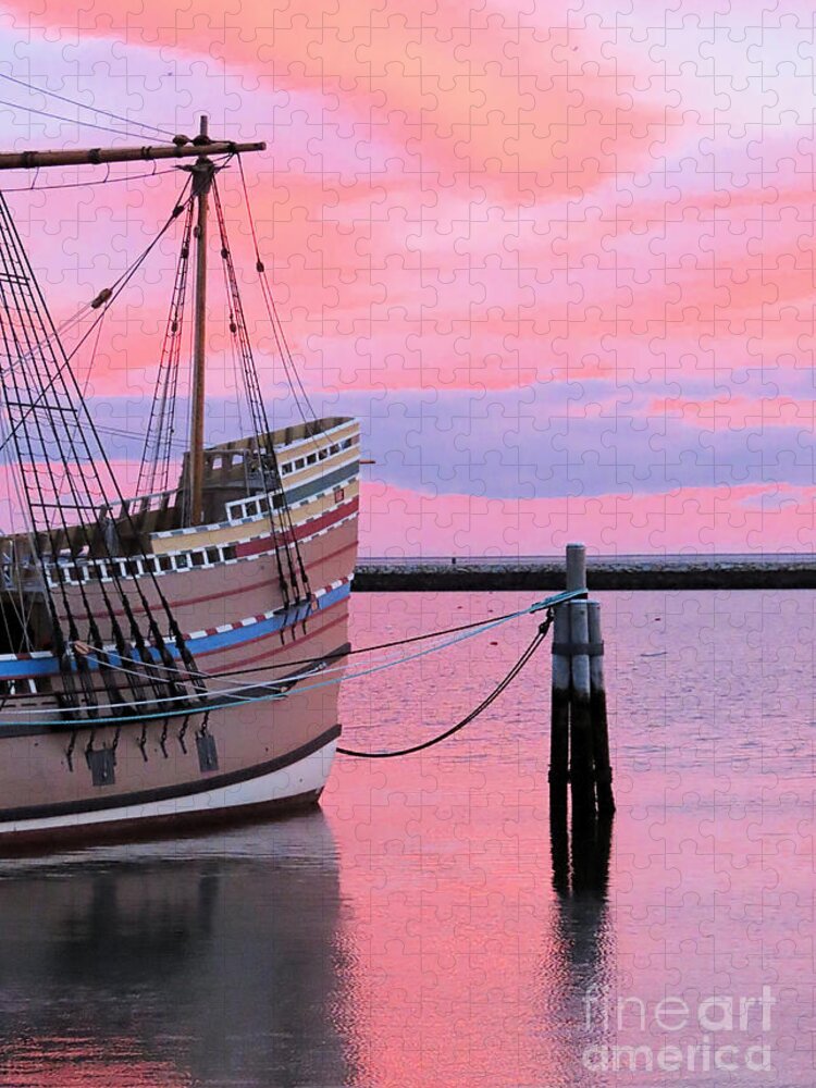 Mayflower Ii Jigsaw Puzzle featuring the photograph Mayflower II 2023 March 24 by Janice Drew