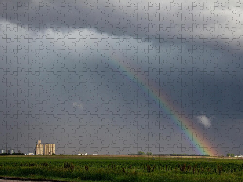 Nebraskasc Jigsaw Puzzle featuring the photograph McLuvn Nebraska Thunderstorms 009 by NebraskaSC