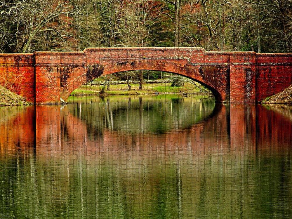 Bridge Jigsaw Puzzle featuring the photograph Memory Reflections by Allen Nice-Webb