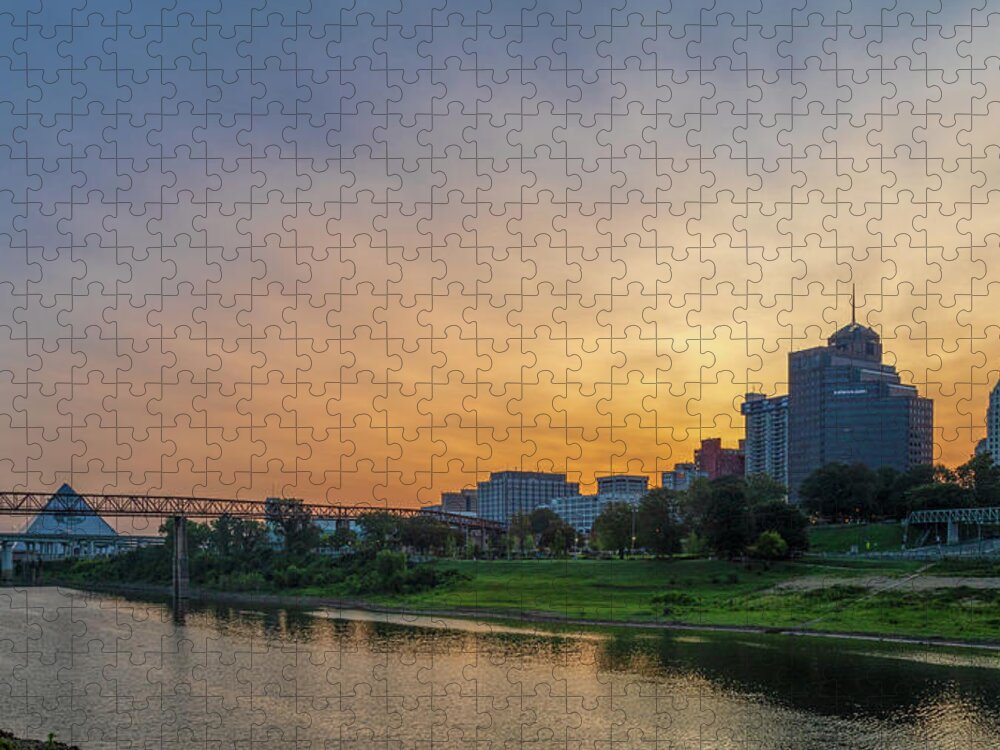 Sunrise Jigsaw Puzzle featuring the photograph Memphis Sunrise by Rod Best