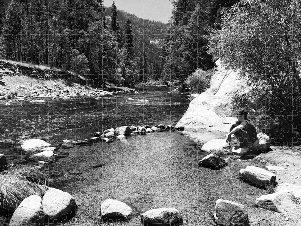 Photograph Jigsaw Puzzle featuring the photograph Merced River in Yosemite by Beverly Read