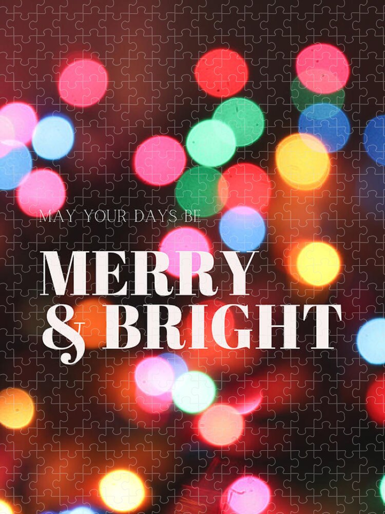Merry And Bright Jigsaw Puzzle featuring the photograph Merry and Bright Christmas Lights by W Craig Photography