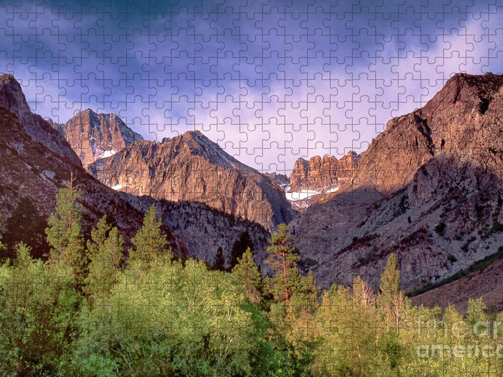Dave Welling Jigsaw Puzzle featuring the photograph Middle Palisades Glacier Eastern Sierras California by Dave Welling