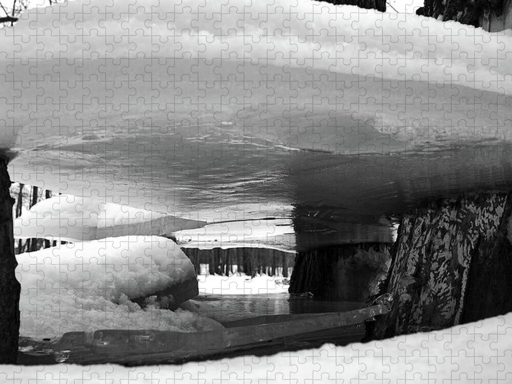 Tunnel Jigsaw Puzzle featuring the photograph Mini Ice Tunnel by Carl Marceau