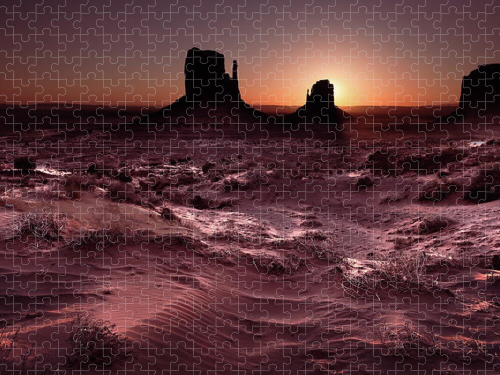 Utah Jigsaw Puzzle featuring the photograph Mittens at Sunrise by Mark Gomez