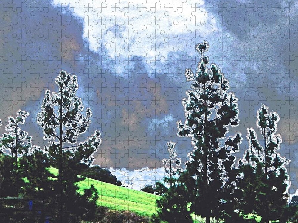 Sky Jigsaw Puzzle featuring the photograph MLK Sky by Andrew Lawrence