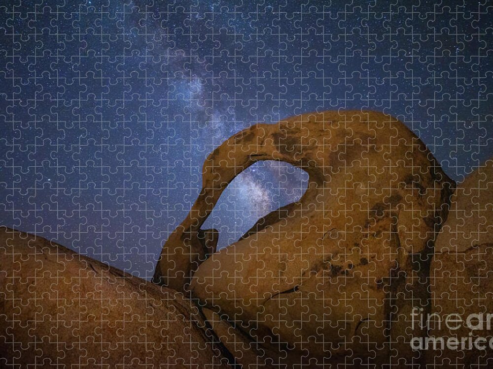 Arch Jigsaw Puzzle featuring the photograph Mobius Arch and the Milky Way by Mimi Ditchie