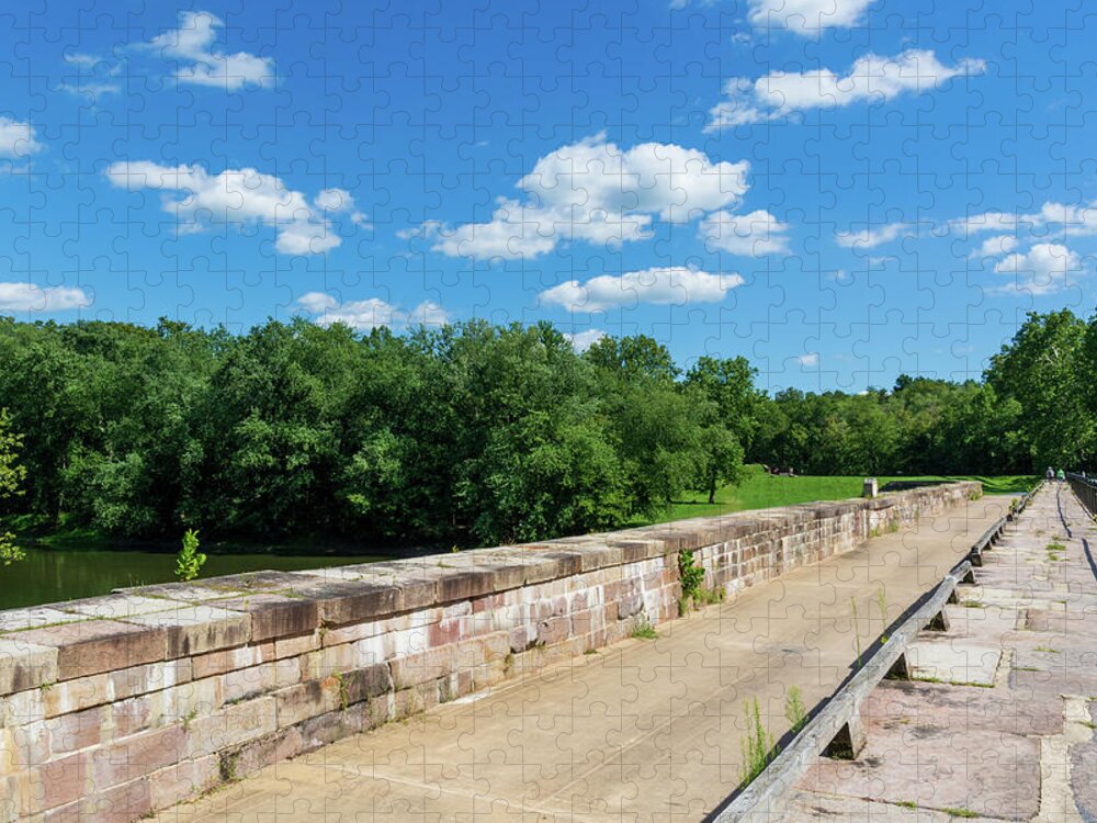 Monocacy Aqueduct Jigsaw Puzzle featuring the photograph Monocacy Aqueduct by Liz Albro