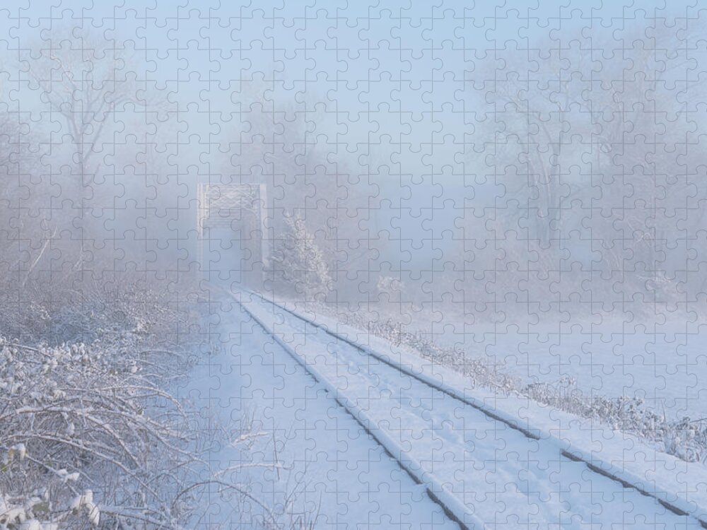 Moody Jigsaw Puzzle featuring the photograph Moody Tracks by Darren White