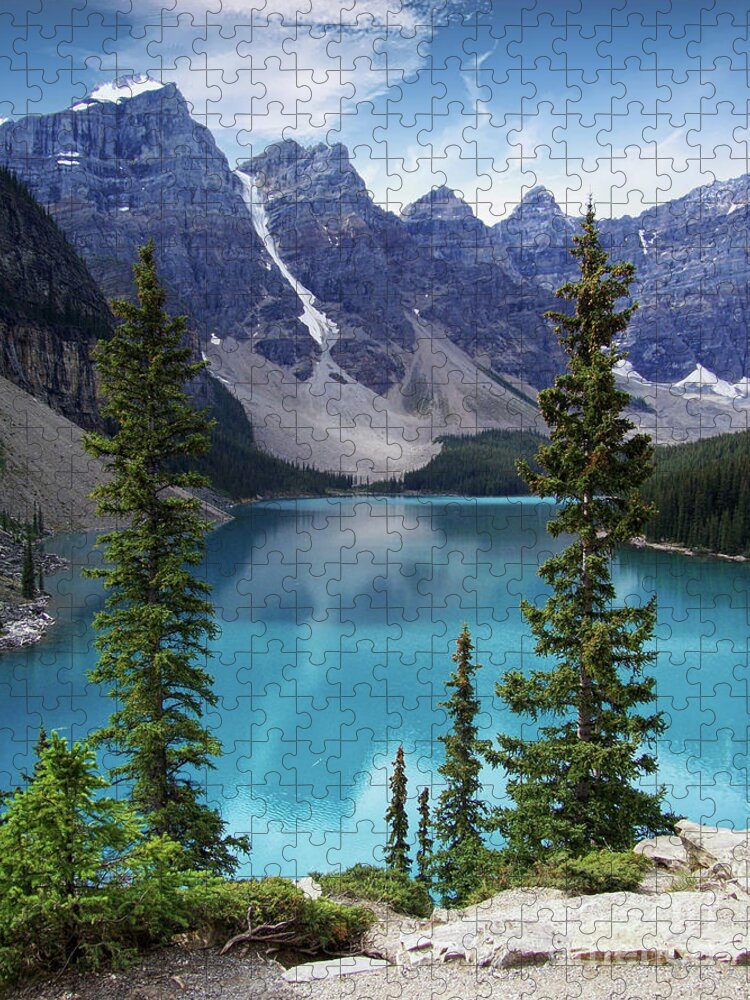 Moraine Lake Jigsaw Puzzle featuring the photograph Moraine Lake by Lynn Bolt