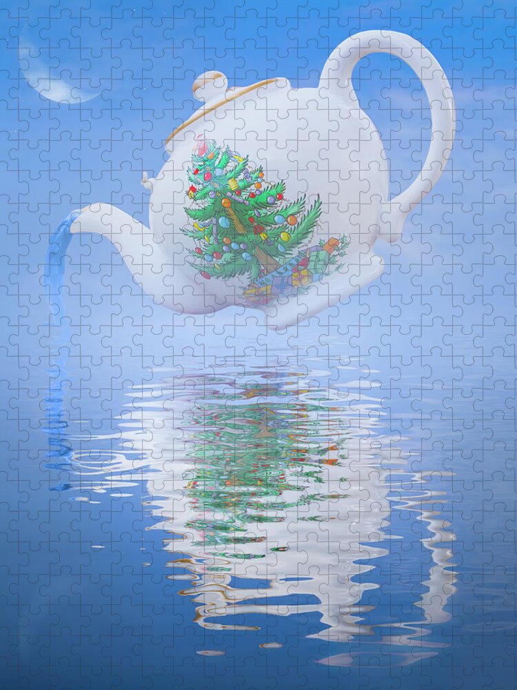 Fantasy Jigsaw Puzzle featuring the digital art More Tea? by Mark Andrew Thomas