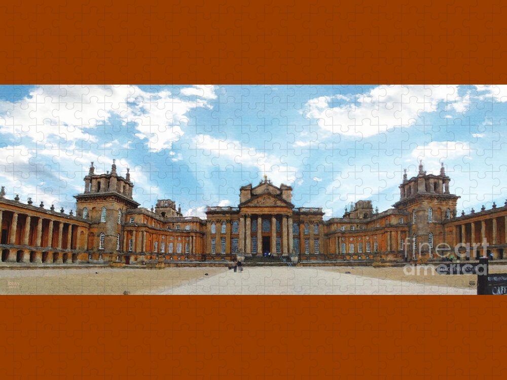 Blenheim Palace Jigsaw Puzzle featuring the photograph Morning at Blenheim Palace by Brian Watt