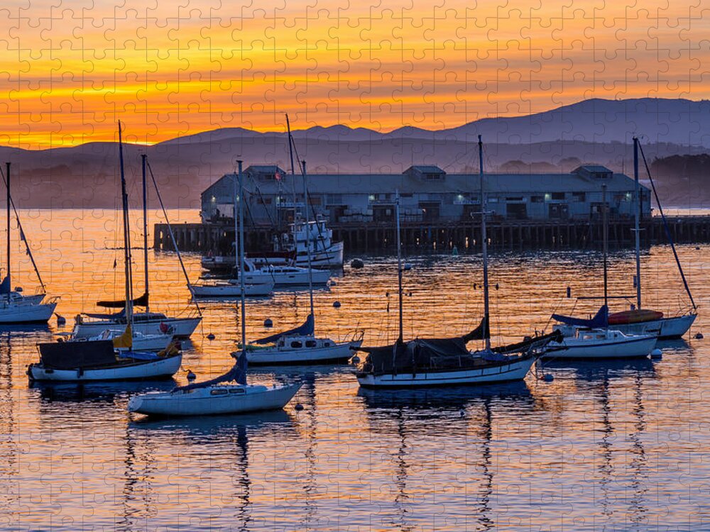 Monterey Jigsaw Puzzle featuring the photograph Morning Light in Monterey by Derek Dean