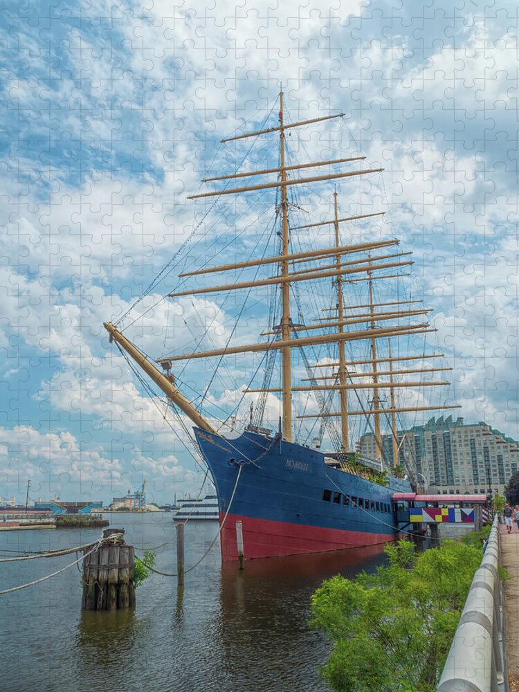 Philadelphia Jigsaw Puzzle featuring the photograph Moshulu at Penns Landing by Kristia Adams