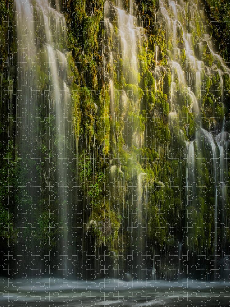 Moss Brae Falls Jigsaw Puzzle featuring the photograph Mossbrae Falls by Peter Boehringer