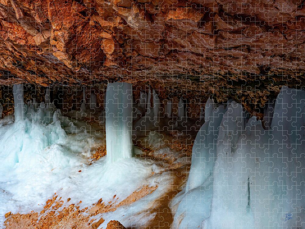 50s Jigsaw Puzzle featuring the photograph Mossy Cave by Edgars Erglis