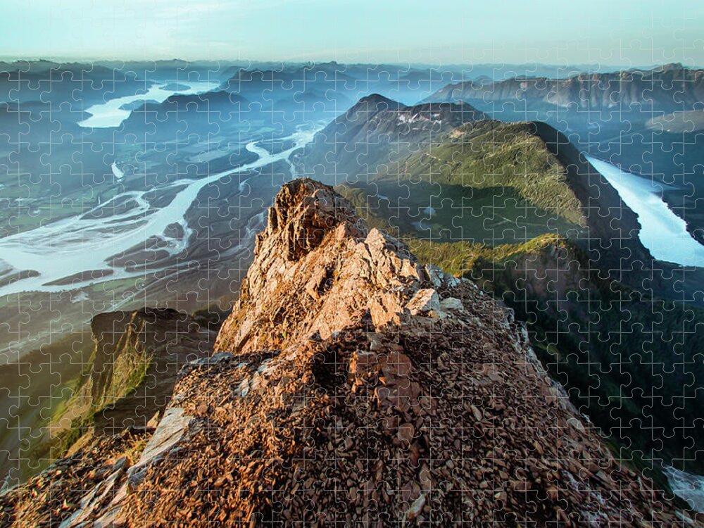 Mountain Jigsaw Puzzle featuring the photograph Mount Cheam Chilliwack View by Naomi Maya