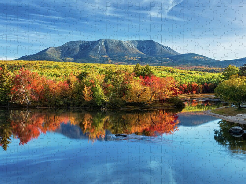 Katahdin Jigsaw Puzzle featuring the photograph Mount Katahdin 34a2769 by Greg Hartford