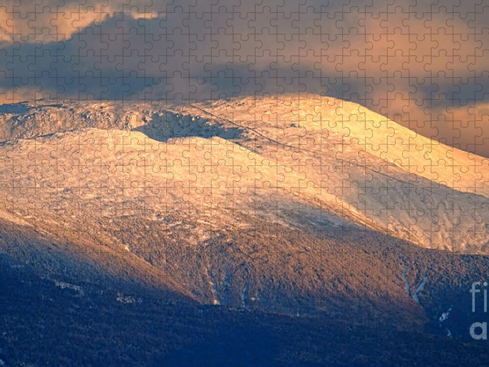 Mount Jigsaw Puzzle featuring the photograph Mount Washington at Sunset by Olivier Le Queinec
