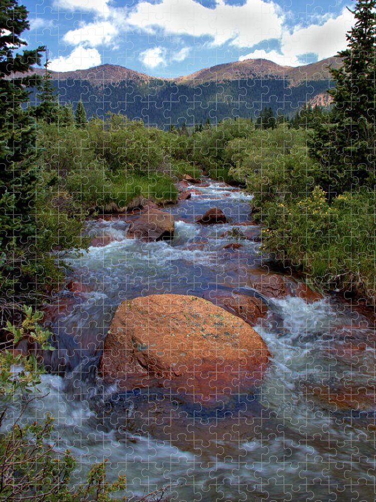 Mountains Jigsaw Puzzle featuring the photograph Mountain Creek by Bob Falcone