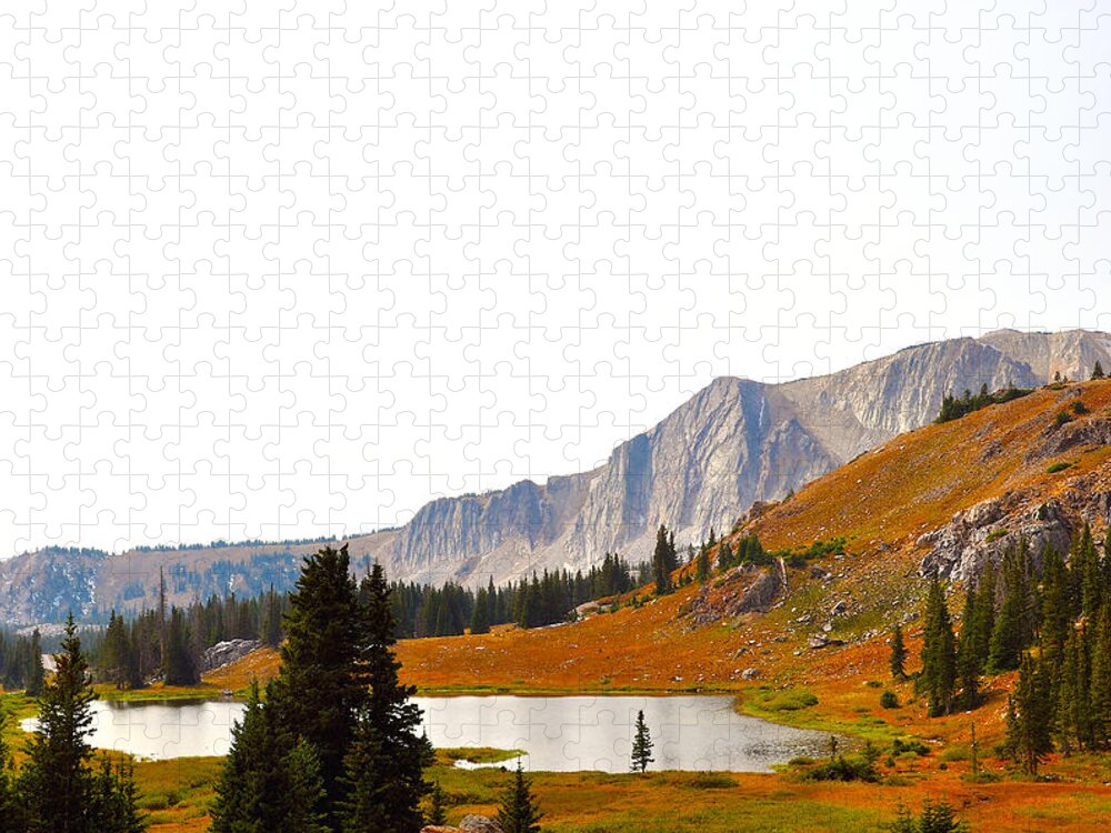 Landscape Jigsaw Puzzle featuring the photograph Mountain Lake near the Tree Line by Rick Hansen