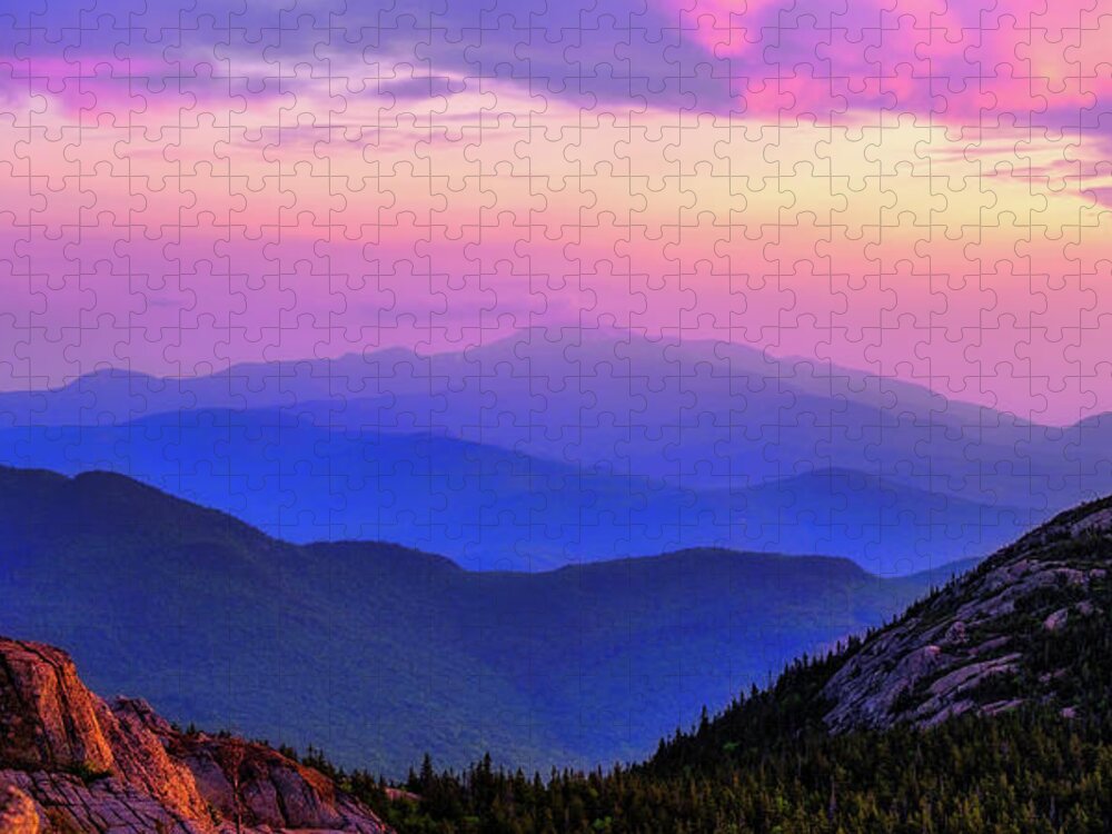 New Hampshire Jigsaw Puzzle featuring the photograph Mountains Pastel by Jeff Sinon
