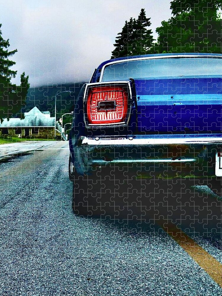Car Jigsaw Puzzle featuring the photograph Muscle car by Evan Martin