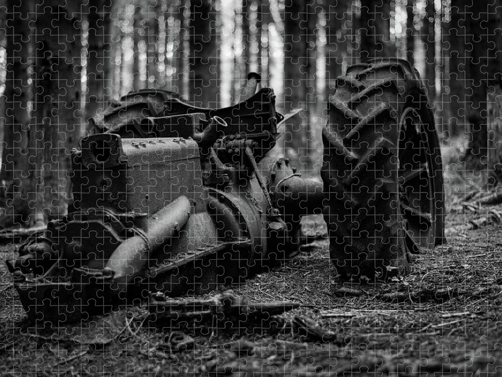 Tractor Jigsaw Puzzle featuring the photograph My muse, the tractor... by Gavin Lewis