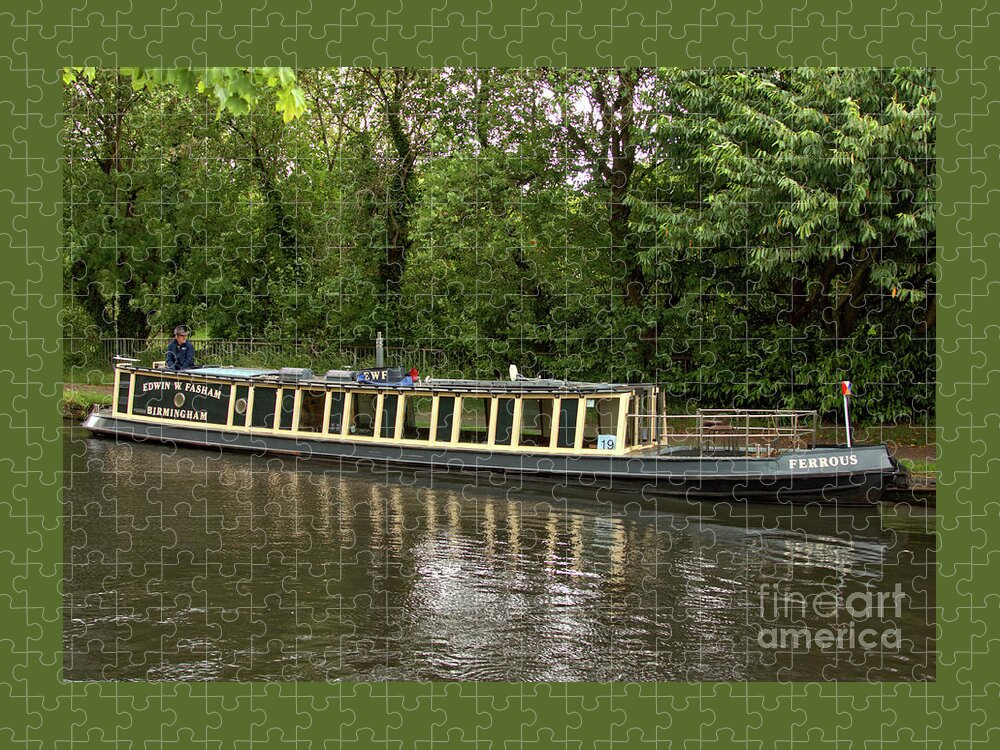 Boat Jigsaw Puzzle featuring the photograph N/ B Ferrous by Baggieoldboy