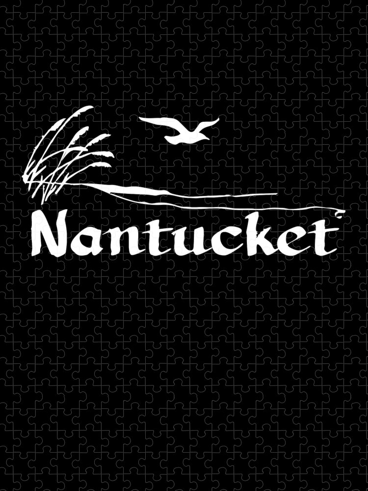 Funny Jigsaw Puzzle featuring the digital art Nantucket by Flippin Sweet Gear