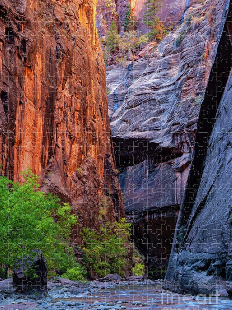 The Narrows Jigsaw Puzzle featuring the photograph Narrow Passage by Bob Phillips